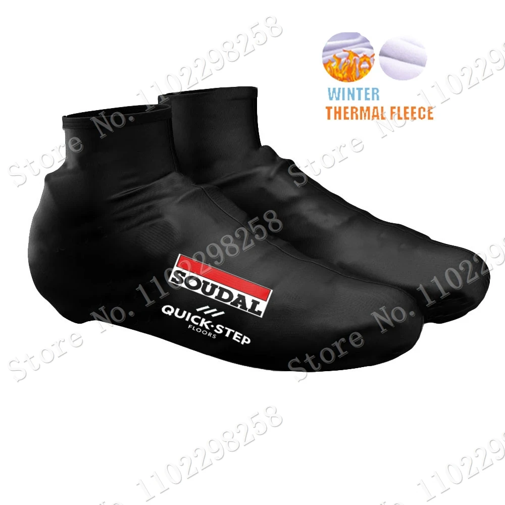 2023 Soudal Quick Step Cycling Shoe Covers Winter Road Bike Shoes Cover MTB Jerseys Dust-proof Non-slip Outdoor Overshoes