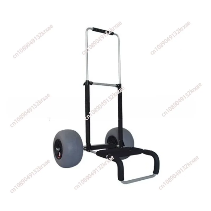 for  Camp Fishing Aluminum Pipe Stroller New Simple Portable 12-Inch Balloon Wheel Beach Pushcart