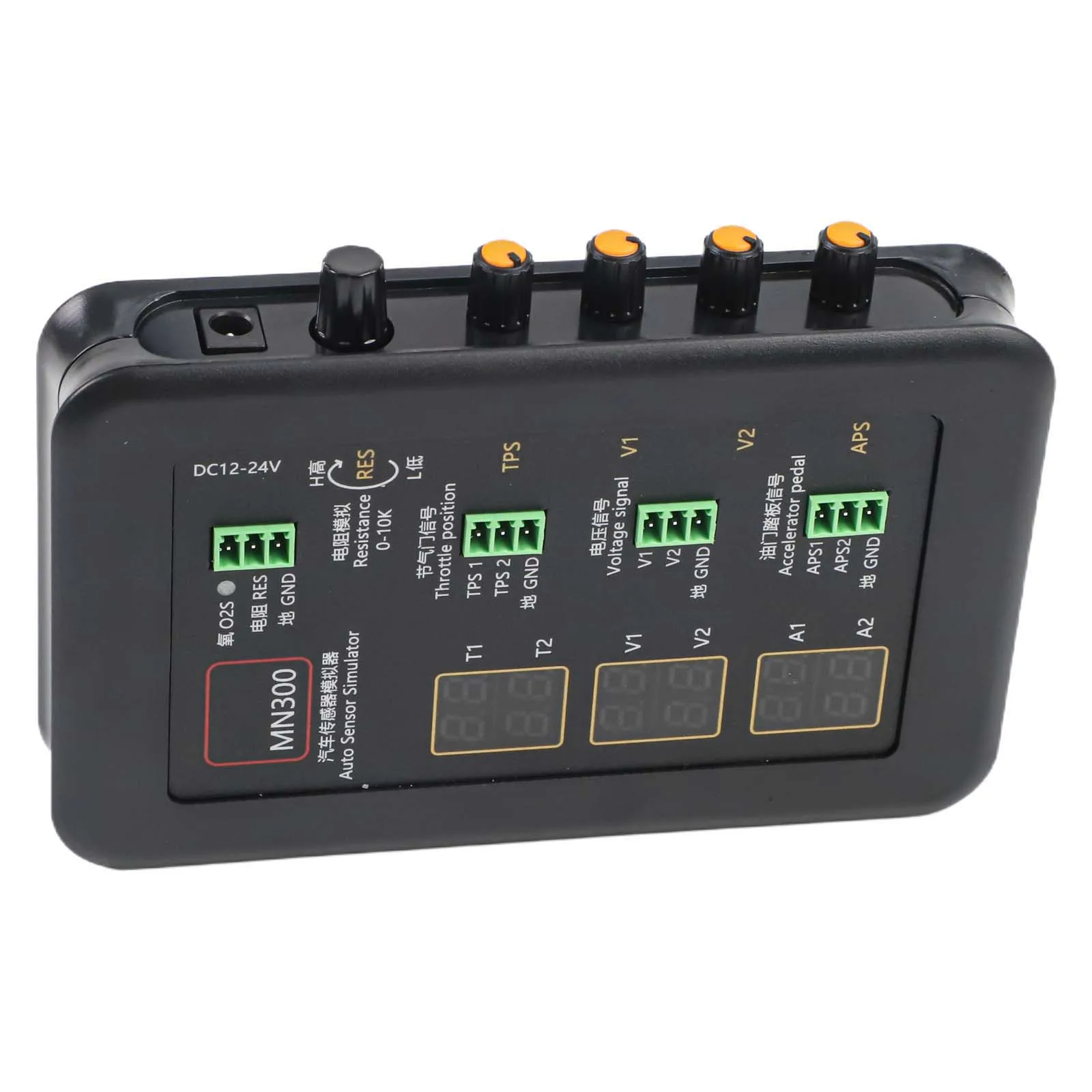 Automotive Sensor Test Device MN300 for Simulating Throttle Oil Pressure and Oxygen Sensor Signals with Adjustable Outputs