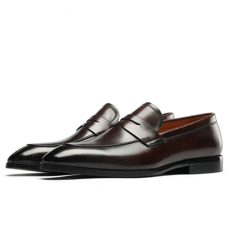 

High Quality Casual Formal Loafers Wedding Genuine Leather Business Formal Shoes Trendy Men's Workplace Shoes Groom's Shoes