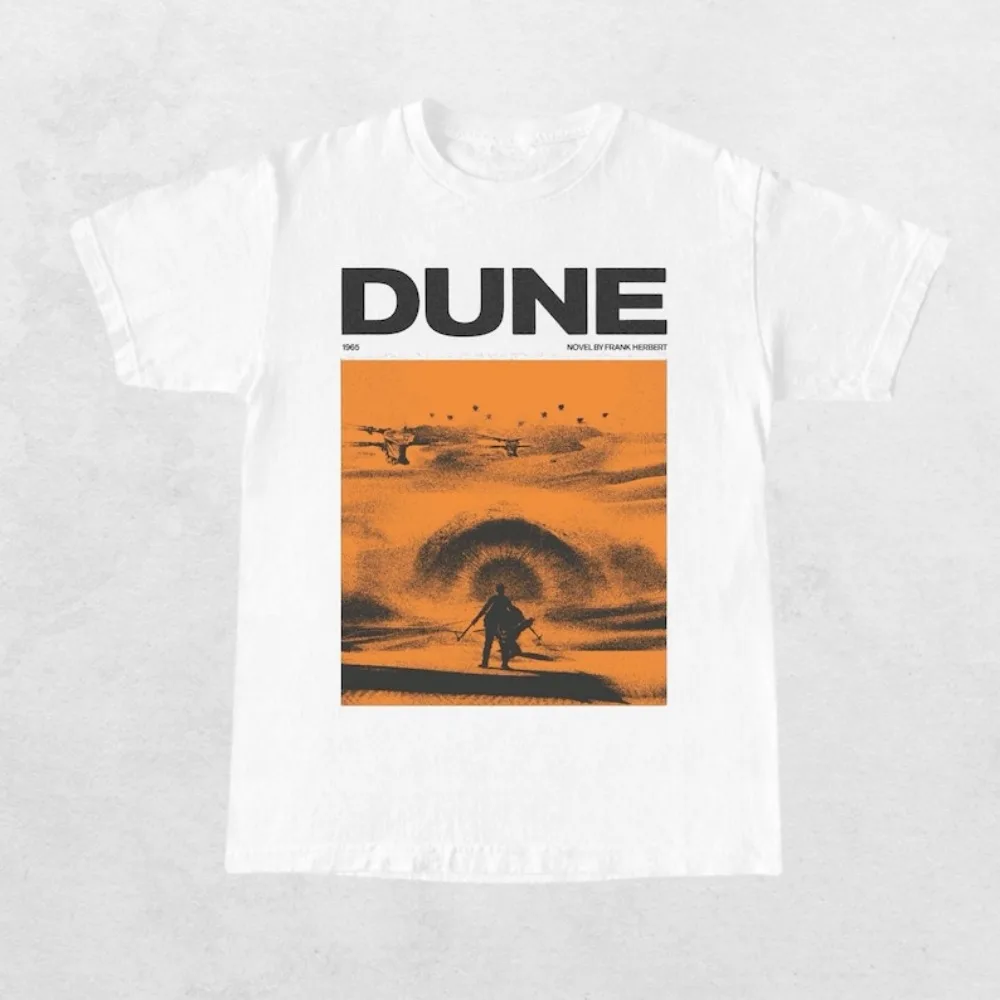 خمر الكثبان الرملية 1965 الكبار تي شيرت قصير الأكمام س الرقبة الشارع الشهير النمط الكلاسيكي عالية الجودة القطن تيز #2