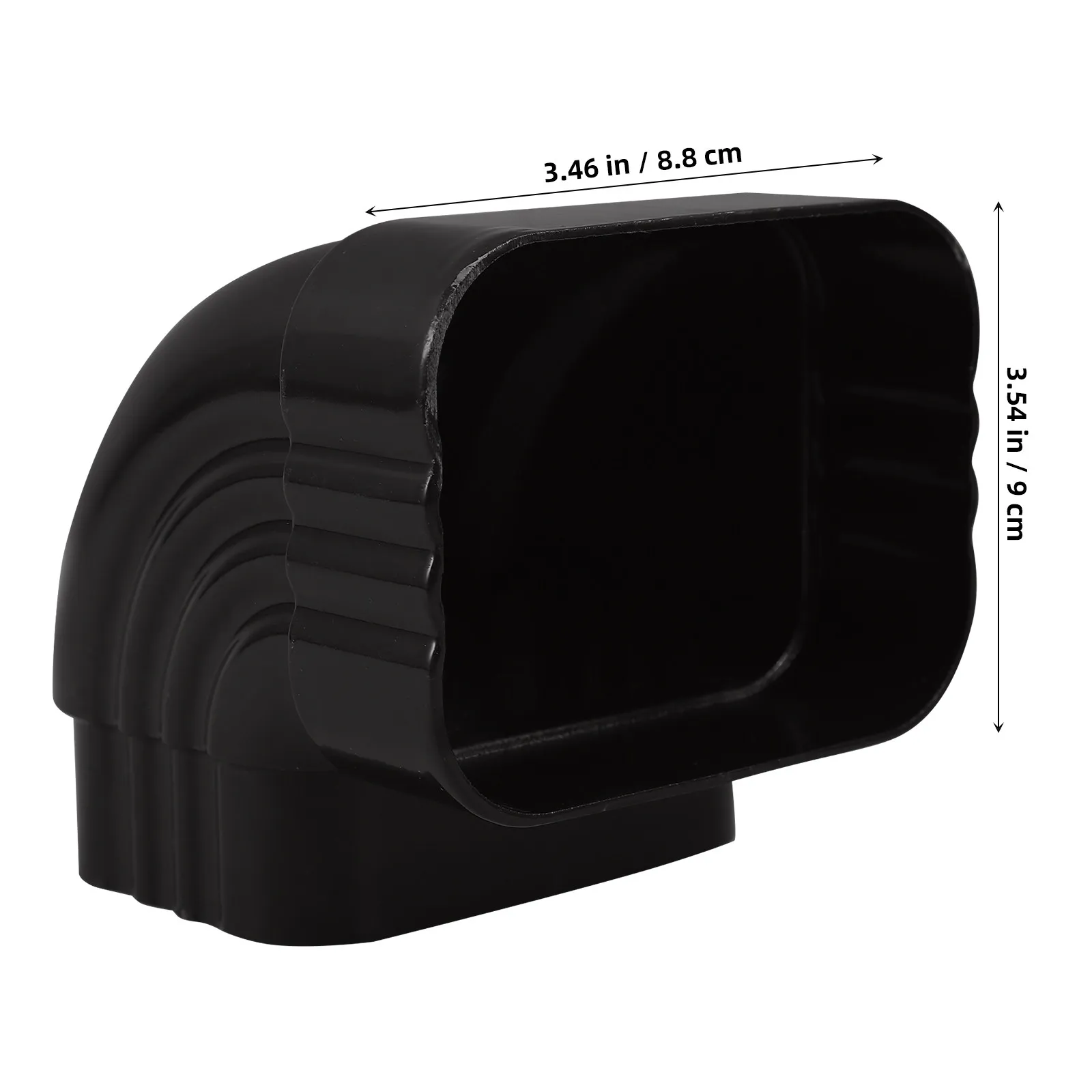 Premium Aluminum Alloy Downspout Elbow Bend for Rain Gutter Systems Corrugated Pipe Fitting Connector Metal Rain Fitting
