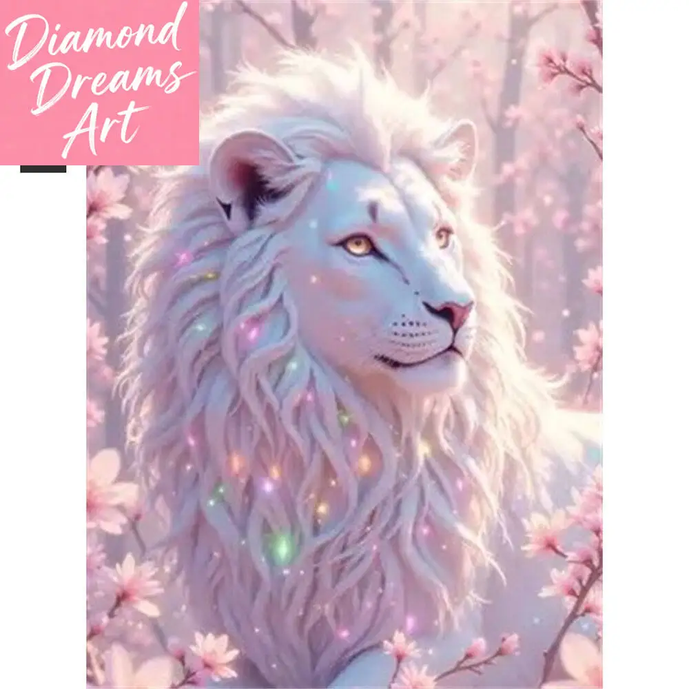 Frameless, Lion 2026 Diamond Painting Animal Forest Full Dri
