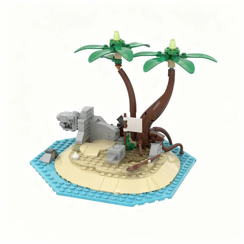 241pcs MOC Pirates Starboard's Bad Day Model Building Blocks Christmas Gift Toys Architecture 3D Education Birthday Idea Brick
