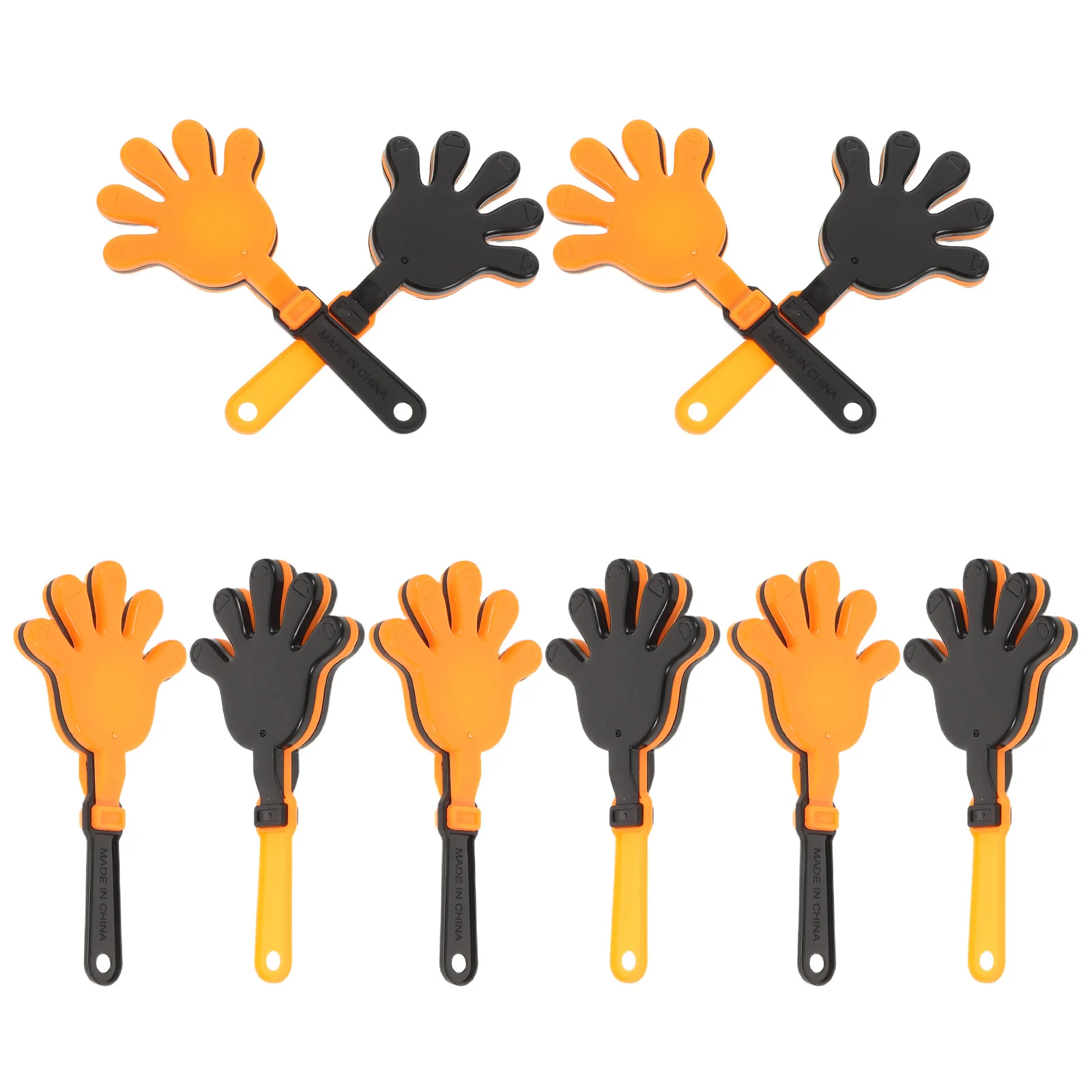 

10 Pcs Clapper Clapping Hand Festival Party Clappers Small Bracelet Plastic Cheerleading Noisemakers