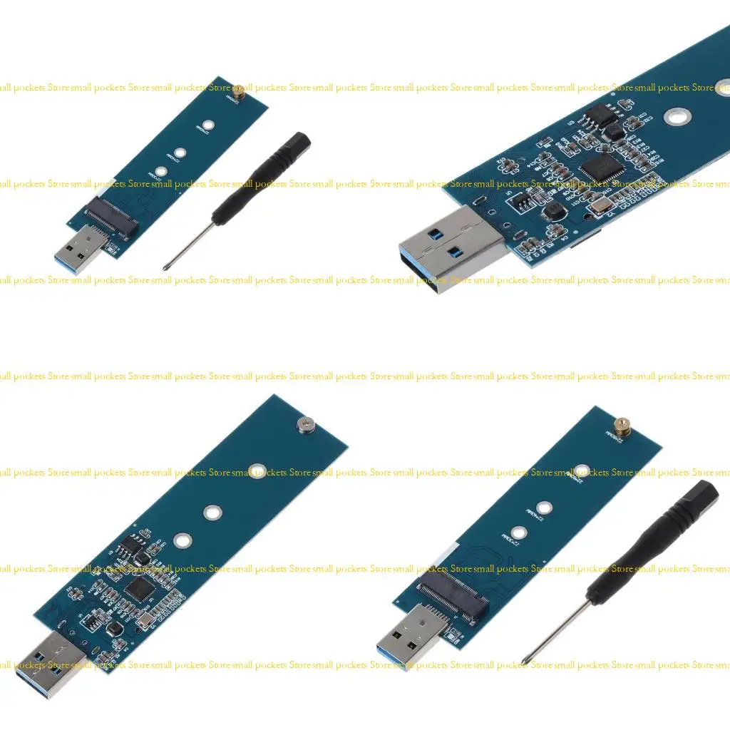 

R1WD USB3.0 to 2280 Ngff B for Key SSD Drive Adapter Converter SSD Reader Conve