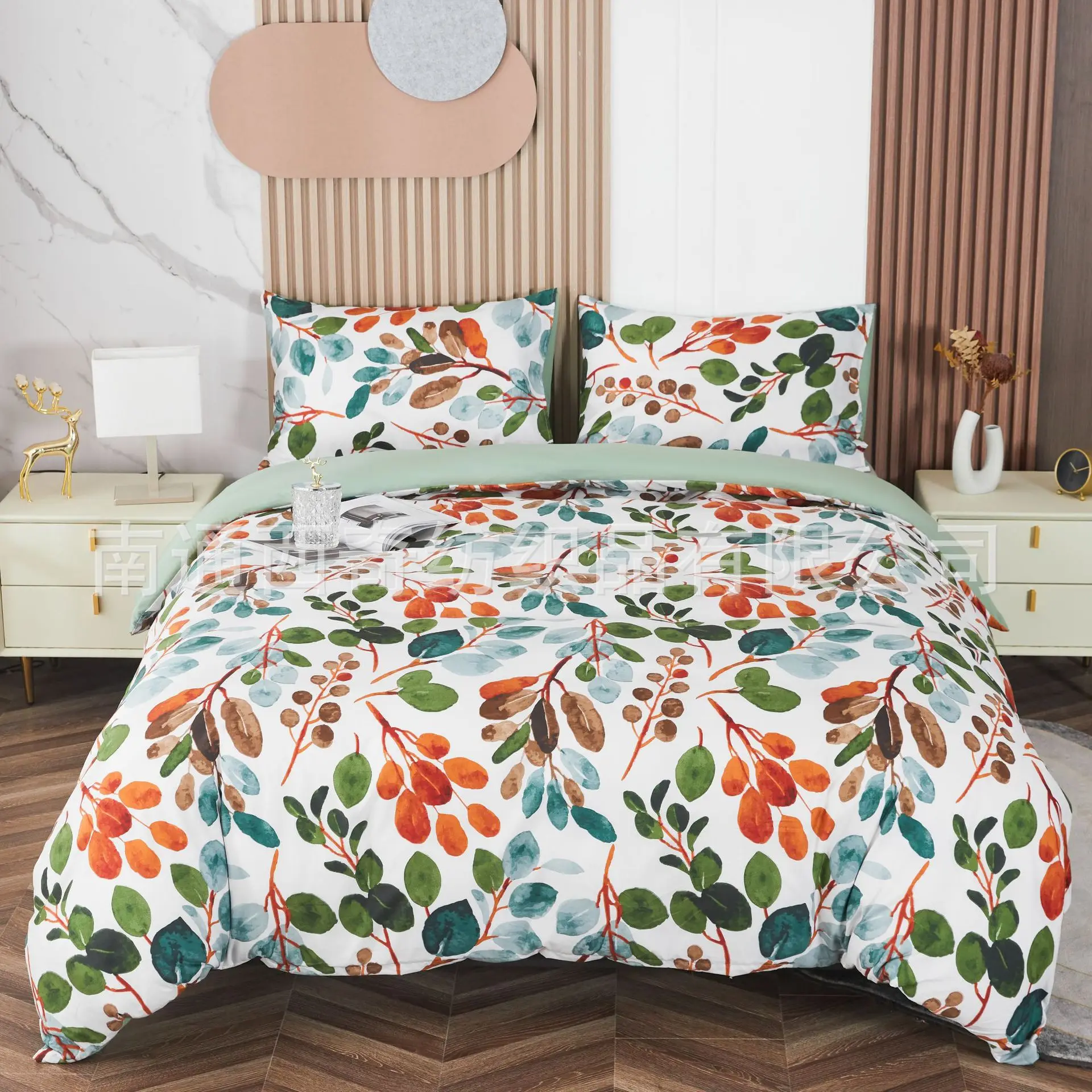Colorful Bushes Duvet Cover Set King Queen Double Full Twin Single Size Bed Linen Set