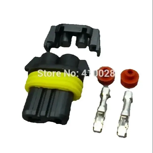 worldgolden 5/30/100set 2.8mm 9005 HB3  female plastic fog connector  bulb socket hid DIY