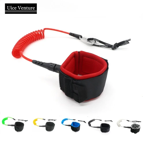 Correa de Surf de 5 pies y 5MM, cuerda de mano, correa para tabla de Surf, tabla de SUP, giratorios de acero inoxidable TPU, tabla de Paddle inflable, accesorio para Longboard