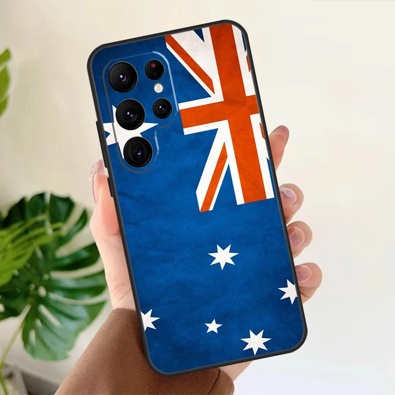 Australia Flag Case For Samsung Galaxy S23 Ultra S20 FE S21 FE S8 S9 S10 Note 10 20 Ultra S23 Plus Cover