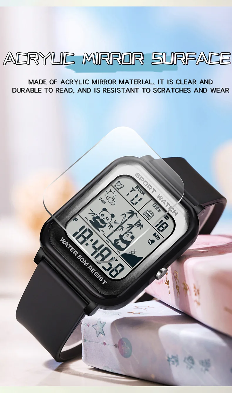 Sanda นาฬิกา6120 TPU แบบนิ่มนาฬิกาดิจิตอลสำหรับผู้ชายจับเวลาการเคลื่อนไหวแบบ2023มาใหม่ล่าสุด