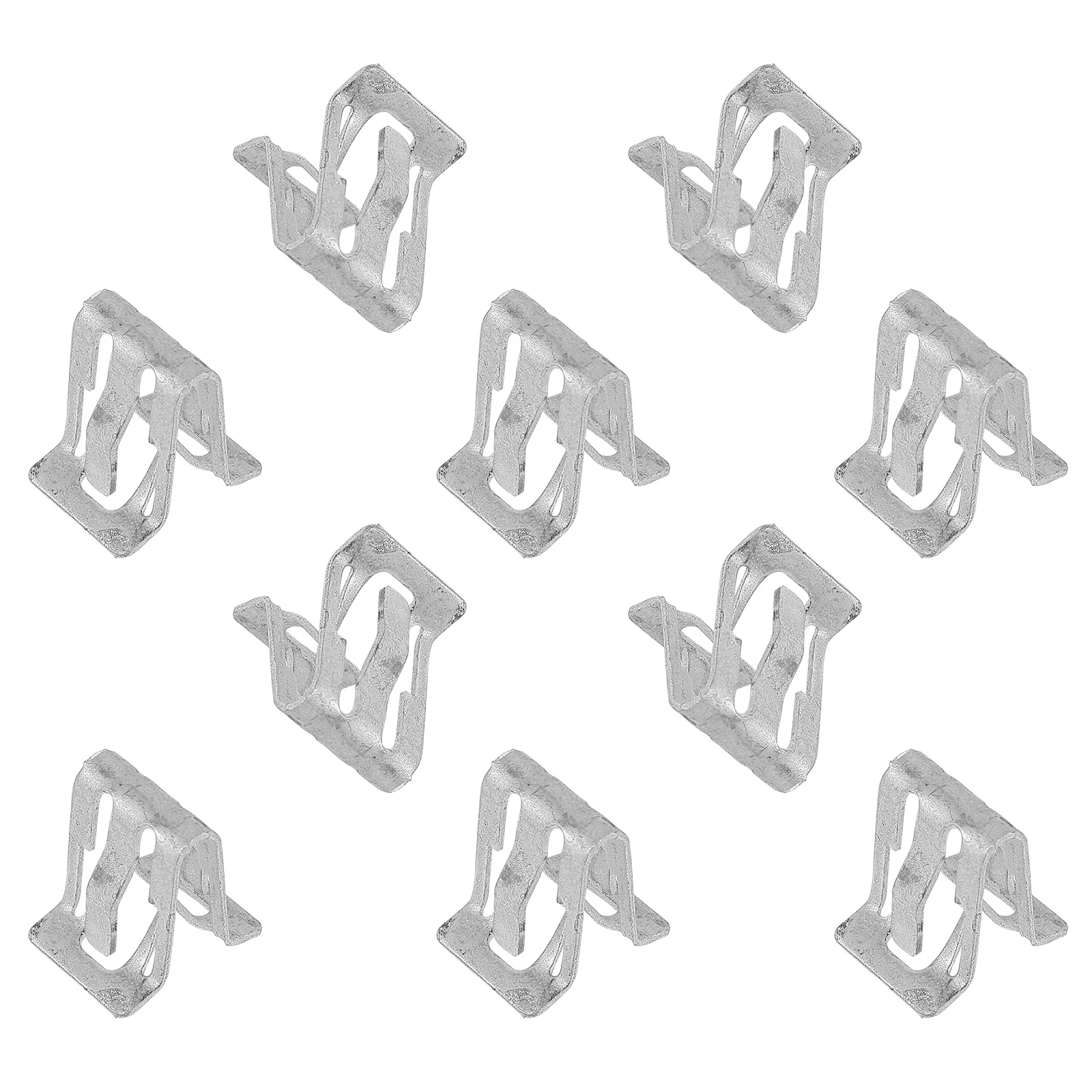 

10Pcs Automotive Car Panel Clips Metal Retainer Trim Fasteners Interior Steering Wheel Center Console Dashboard Moulding Fixing