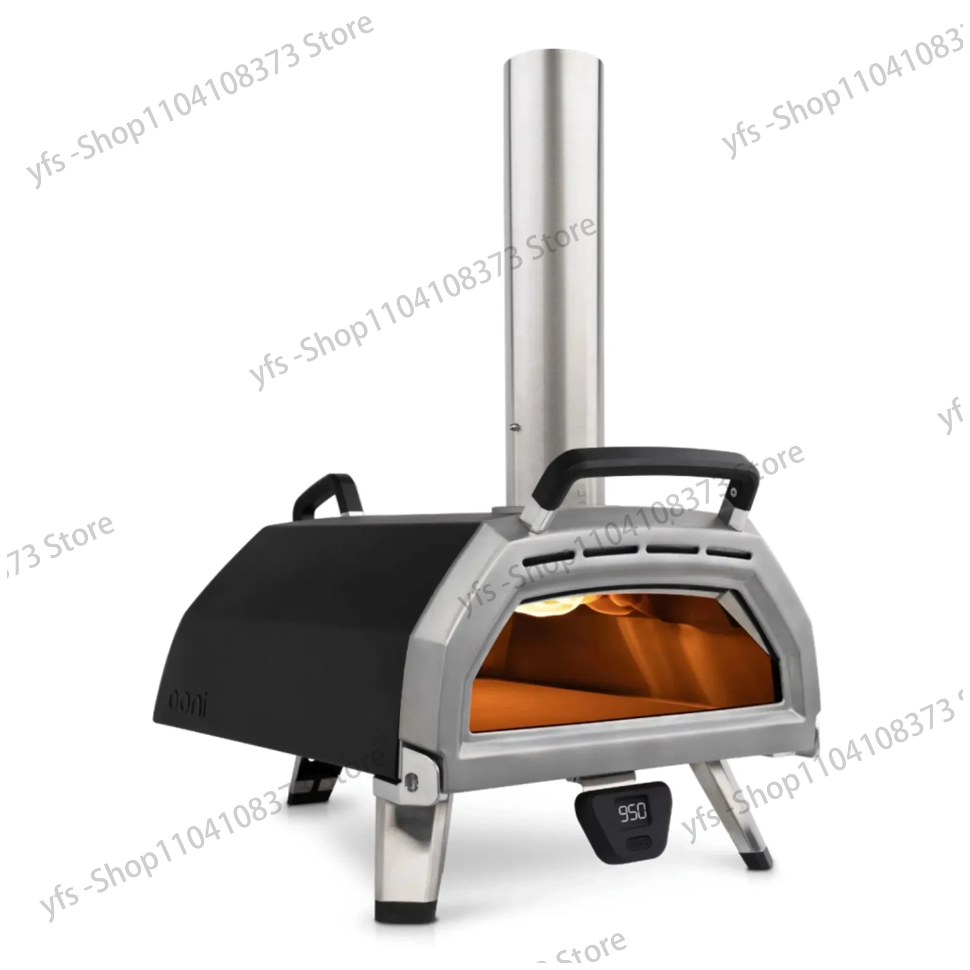 Stainless Steel All Season Outdoor Barbecue Wood-fired Charcoal-grilled Steak Pizza Oven Portable Campers Home Patio