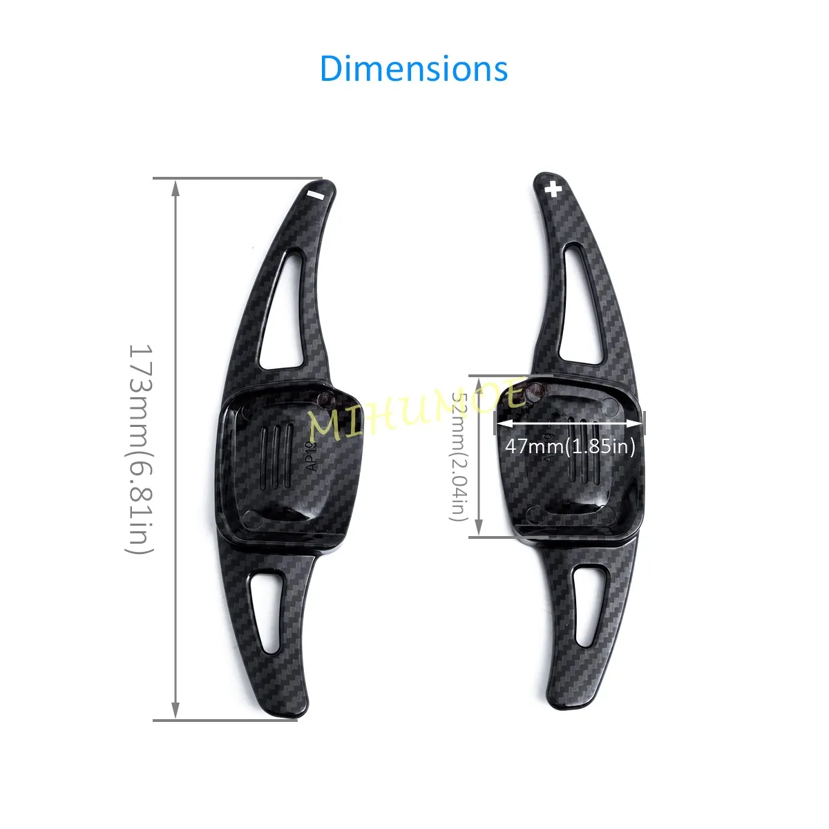 For Volkswagen Tiguan Touareg VW Golf MK8 GTE T-Cross T-ROC Passat Atlas Car Steering Wheel Paddle Shift Extend Shifter Sticker - view 6