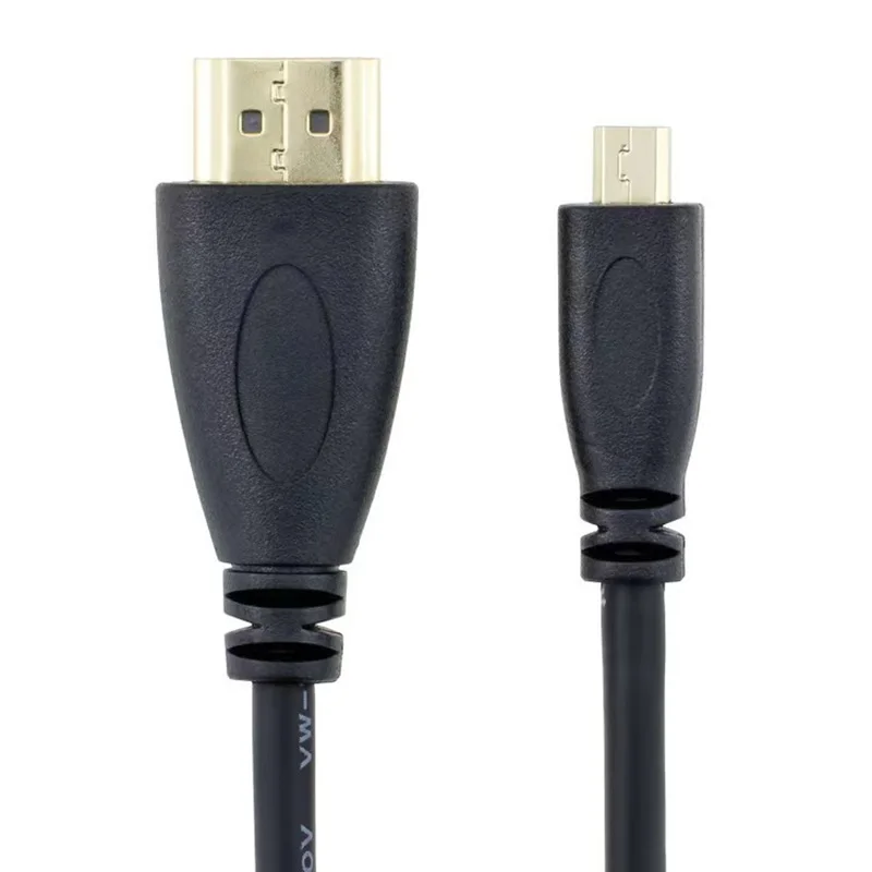 Mini Micro HDMI-compatible to HDMI Cable v1.4 1080p 3D Connection Cable HD Video HDMI cable For Monitor Tablet Camera HDTV cable