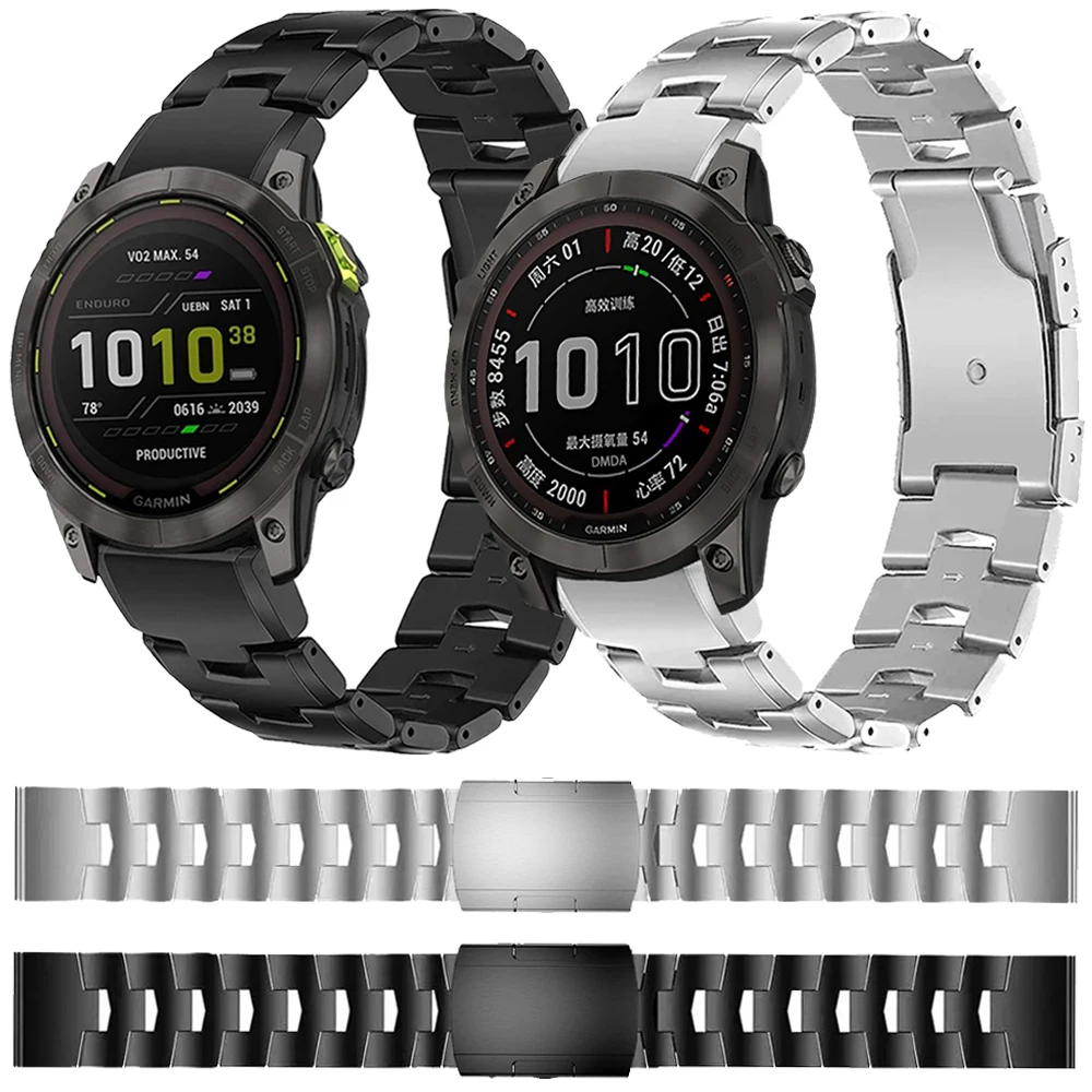 

Браслет из титанового сплава для Garmin Fenix 7 7X 6 6X 5 5X Puls 3 HR/Enduro 2/Epix/Forerunner 955 945