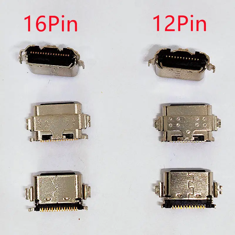 5pcs USB Charging Dock Port Connector Charger Jack Type C 12pin 16Pin Plug For TCL 9081 9080 9080G Tab 10S 9081X