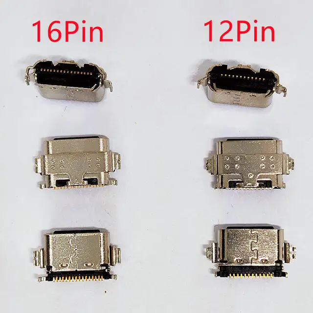 5szt Złącze portu ładowania USB Gniazdo ładowarki Typ C 12pin 16Pin Wtyczka do TCL 9081 9080 9080G Tab 10S 9081X