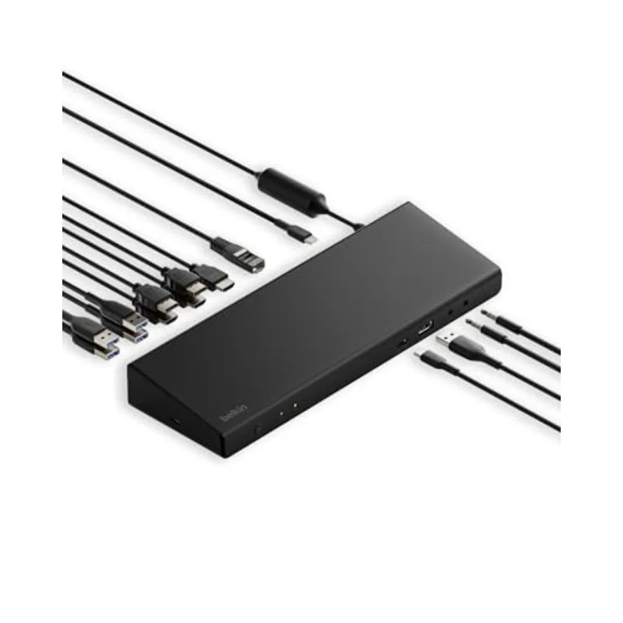 

Универсальная док-станция-хаб DisplayLink 15-в-1 с тремя портами HDMI и 2 портами DisplayPort для тройного 4K-дисплея (85 дюймов)