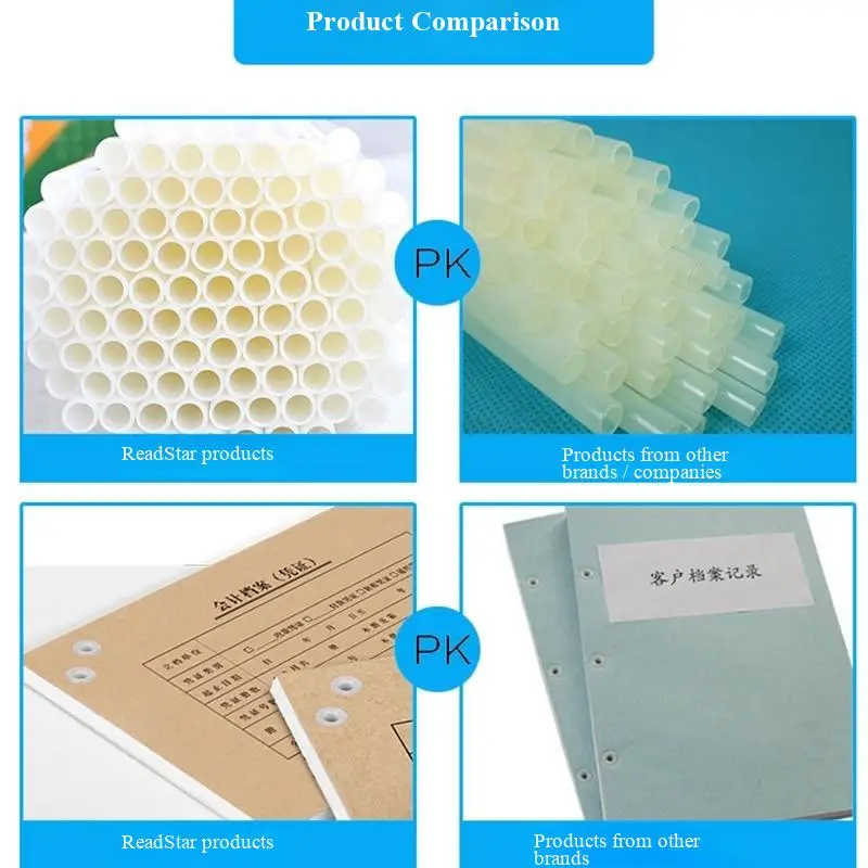 100 PEZZI/SCATOLA Tubi di rivettatura in nylon bianco ReadStar PA 4.8/5.0/5.2/5.5/5.8/6.0mm per macchine di rivettatura e legatura - Fornitori di tubi in nylon