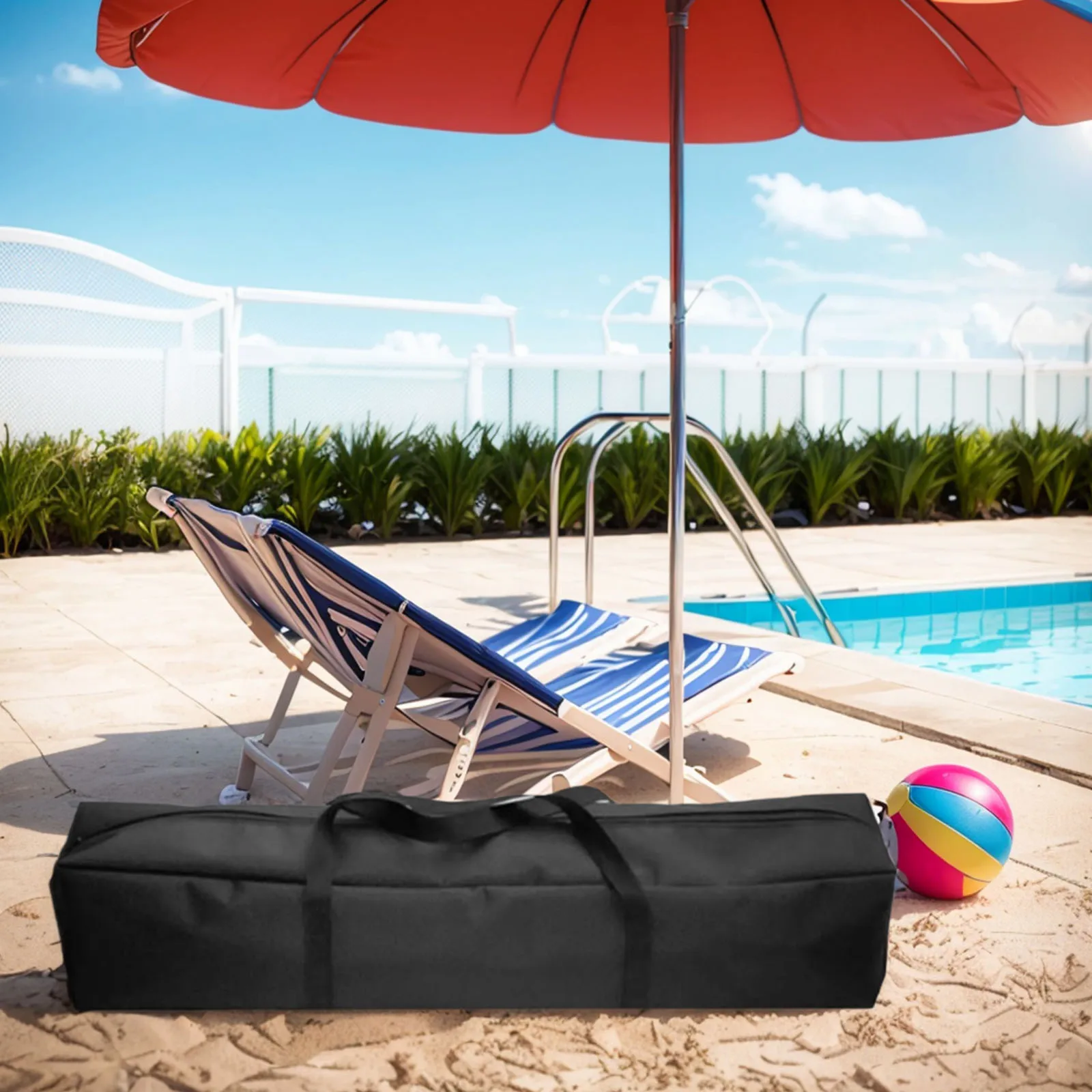 

Umbrella Storage Bag Beach Umbrella Carrying Bag Beach Umbrella Container Patio Pouch Carrier Garden Structures Outdoor Living