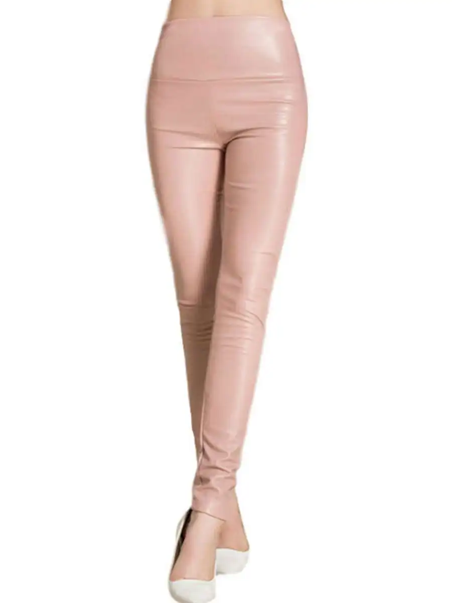 

Женские кожаные брюки с флисовой подкладкой, облегающие, с высокой талией, утепленные, для ношения под одеждой, осенняя новинка, модные, стильные, для женщин