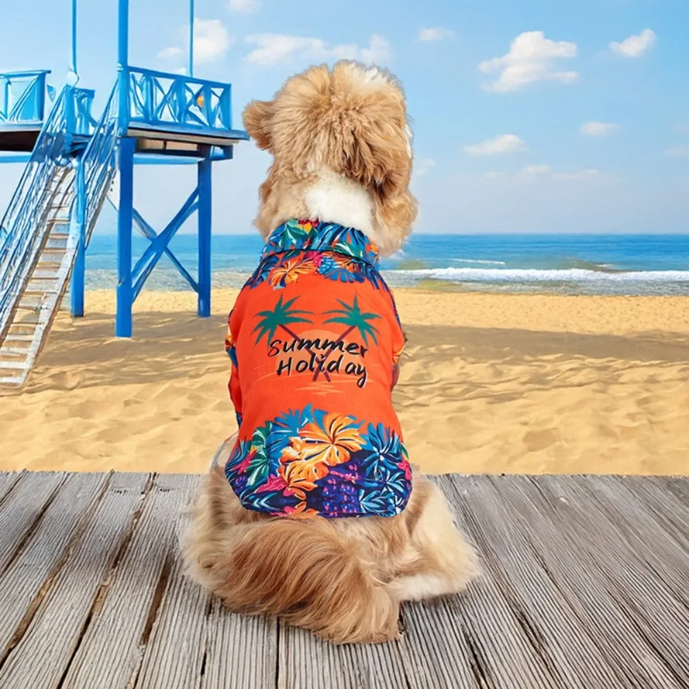 

Fashion Summer Thin Pet Short T-Shirt Breathable Comfortable Pet Sweatshirt Sun Protection Cool Puppy Shirt Skirt Four Seasons