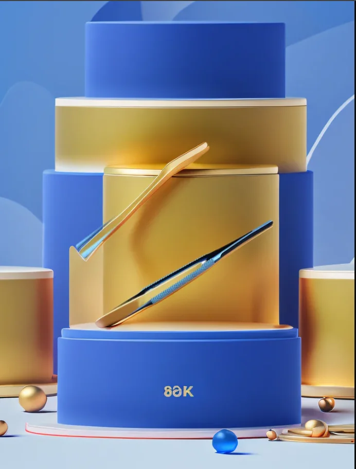 Micro pinzette in acciaio inossidabile in lega di titanio Pinzette a gomito dritto fine da 0,15 mm per riparazioni elettroniche di precisione