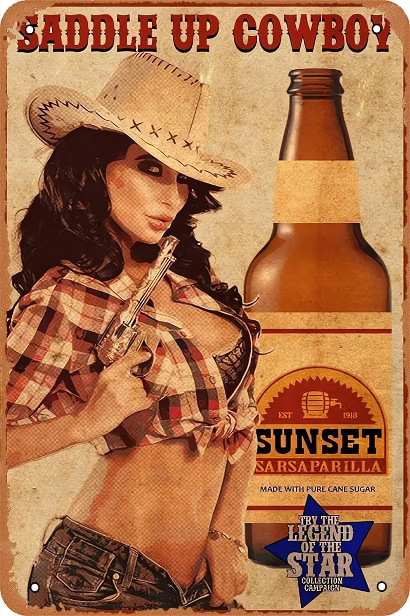 Fallout nova vegas jogo cartaz pôr do solarsaparilla retro estanho sinal vintage olhar sinal de metal para café bar homem caverna garagem cozinha ho