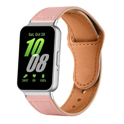 Genuine leather strap compatible Samsung Galaxy FIT3 adjustable casual strap for Samsung Galaxy Fit3(SM-R390)2024
