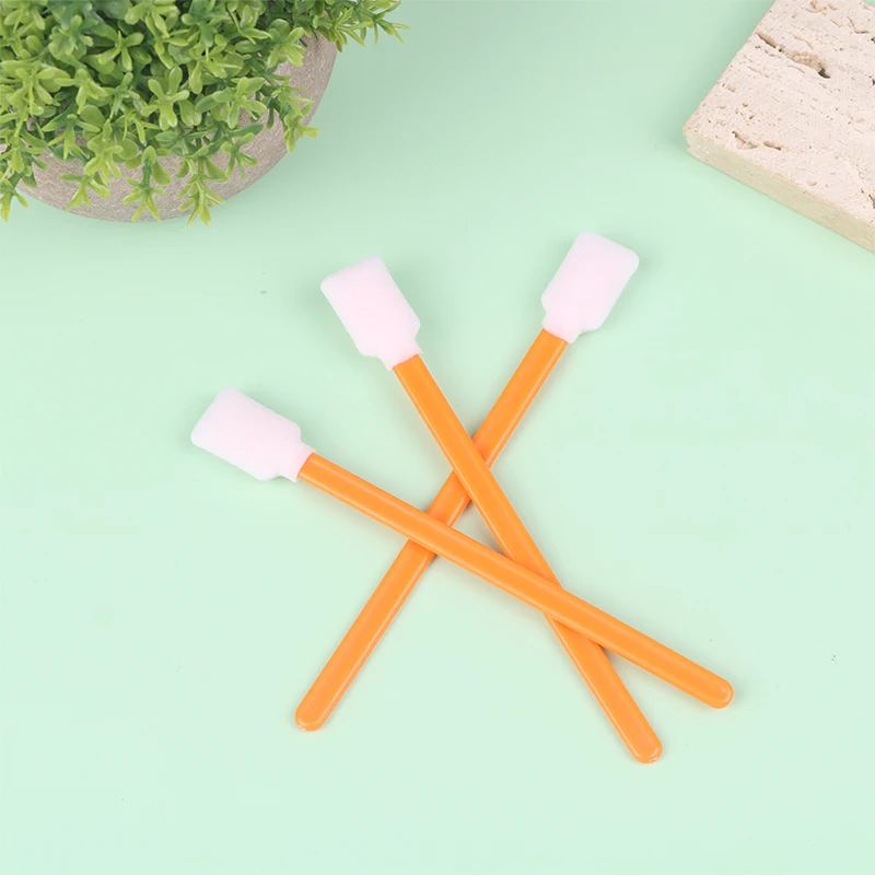 50Pcs/Pack Dust-Free Swab Double-Layer Sponge Wiping Stick For Print Head Clean Swab Stick Sponge Foam Tipped Clean Swab Stick