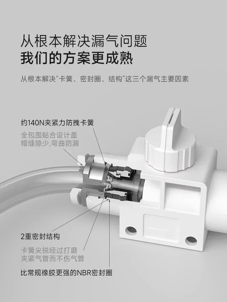 Quick Connector Tracheal Switch Valve HVFF-06-08-10-12