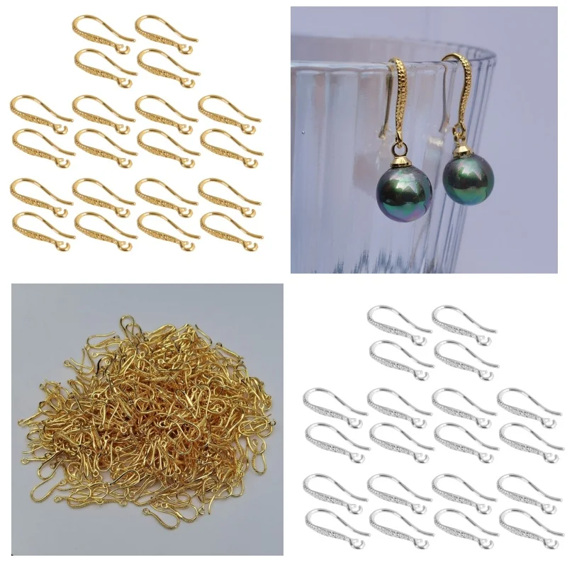 20Pcs Versatile Copper Earring Hooks Set DIY Earrings Accessories Handmade Earring Parts Allergy Free Earring Findings