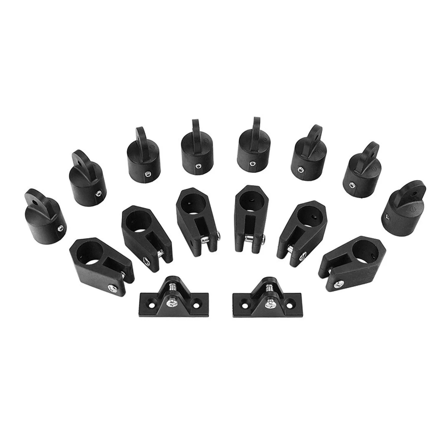 16PCS 4-Bow Black Nylon 7/8'', 1