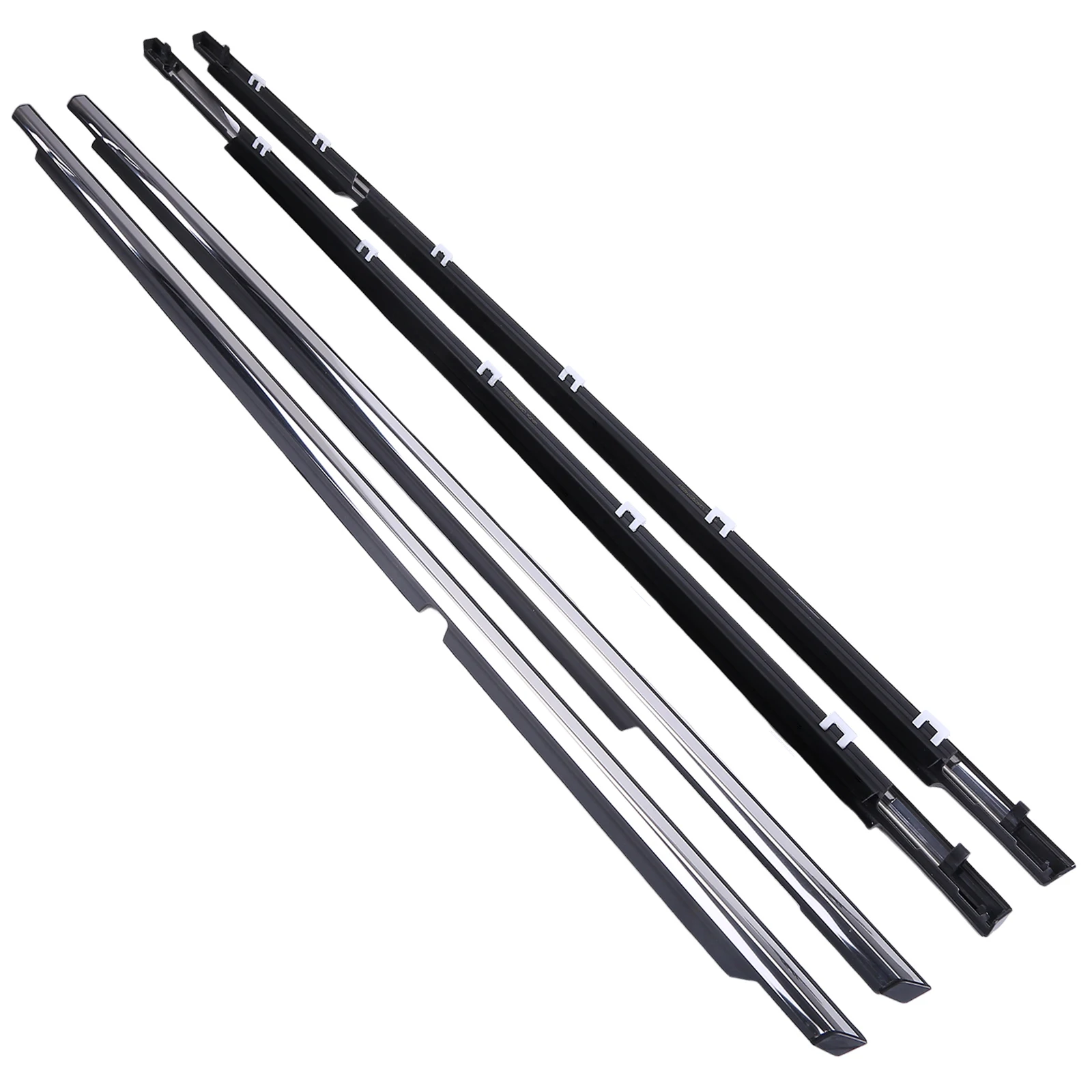 4 قطعة باب السيارة صب تقليم السير الوقائي نافذة الختم متوافق مع كامري 2002-2006