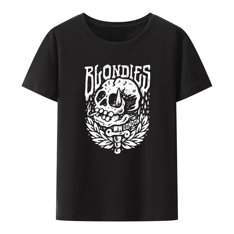 Beer N Bar-Camiseta transpirable con estampado de calavera de Londres para hombre, ropa de calle, Top divertido, cuello redondo, Koszulki