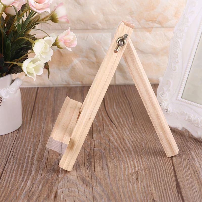  Mini A-shaped Easel Stand Art Display Stand Wooden Holder Adjustable Foldable for Canvas Paintings Artworks Displaying