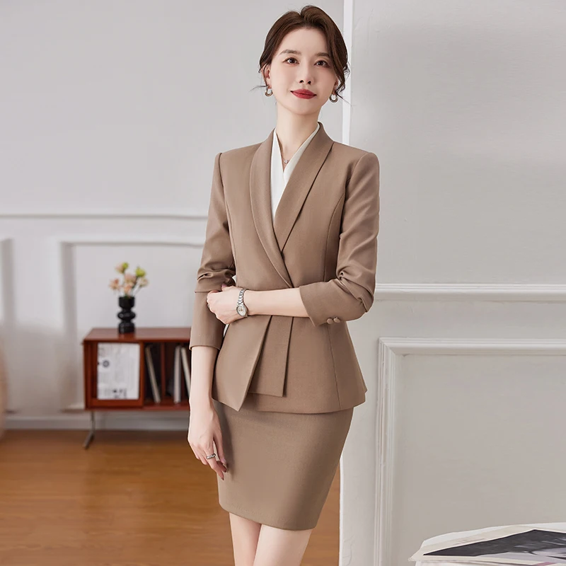 NAVIU Professional Suits Women Autumn New Fashion Temperament Business Interview Slim Blazer And Pants Office Ladies Work Wear