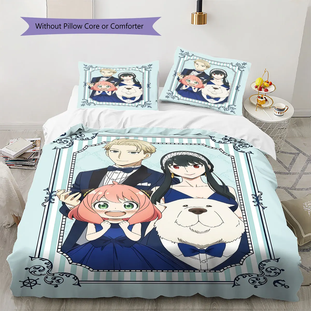 SPY FAMILY Soft Duvet Cover Children's Bedding Set,Extra Large Size Holiday Gift Various Sizes Available -HE44