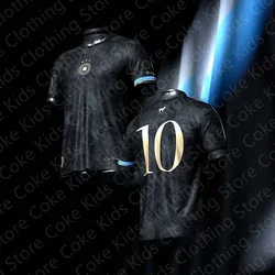 2024 New Messi No. 10 Special Edition Football Jersey For Adults Kids Summer Sports Soccer Training Tees Quick-Dry Tops Clothing