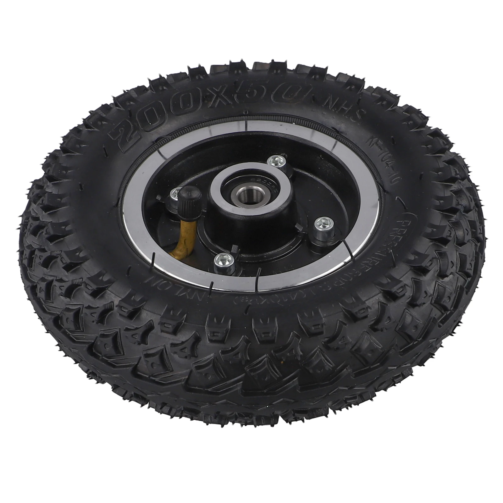 Aluminum Alloy Skateboard Wheel 200x50 Wheel 700g Weight Black Color Large Synchronous Wheel Light Weight 200mm Diameter