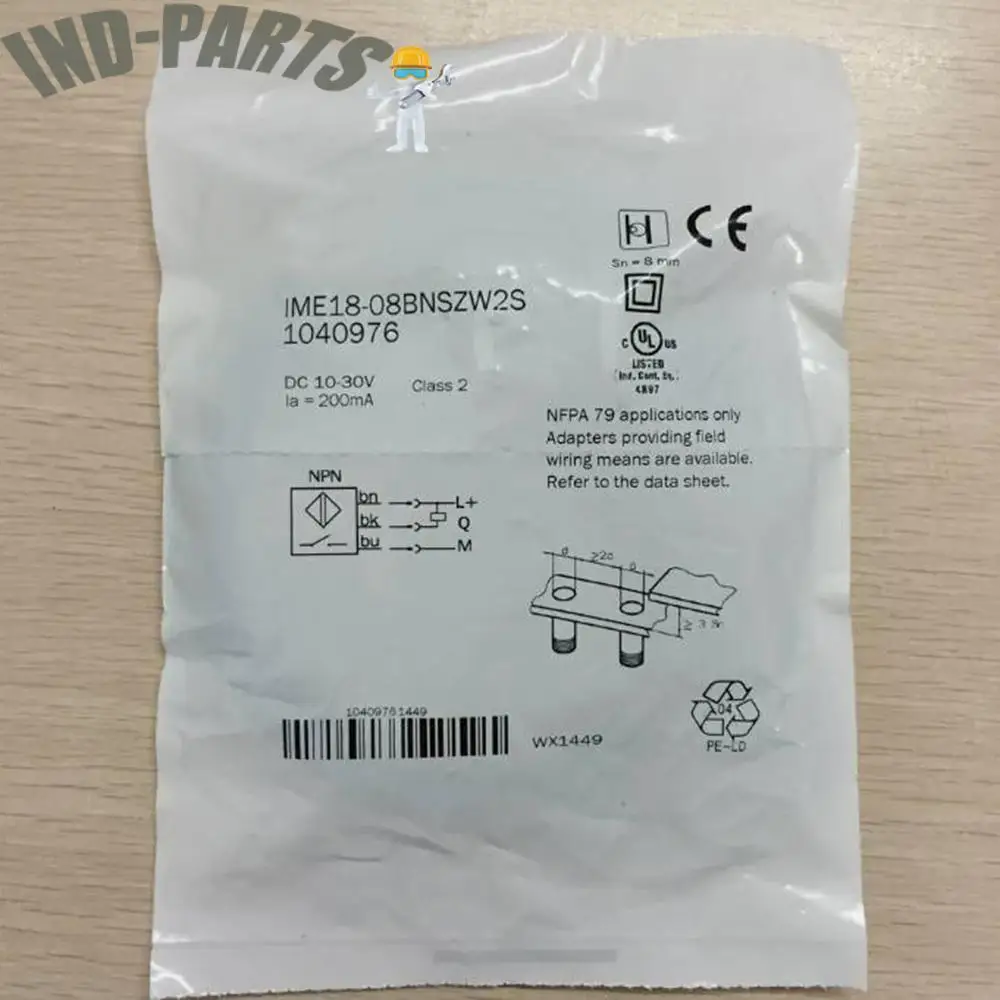 Interruptor de proximidade IME18-08BNSZW2S para SICK