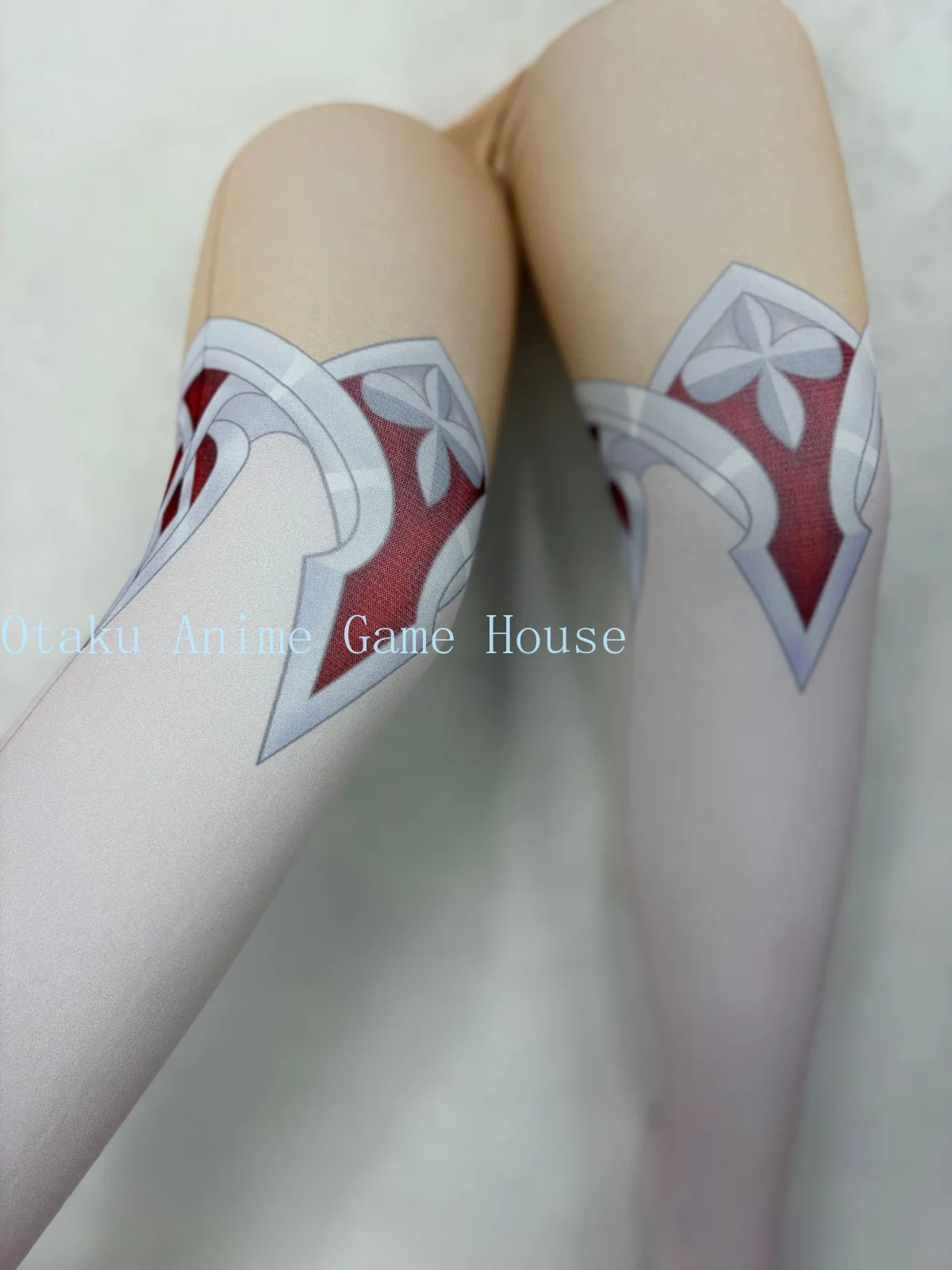 Genshin Impact Alice Cosplay Clothes Anime Printed Pantyhose Comic Con Prop Role Play Stockings Women Halloween Gift view 2