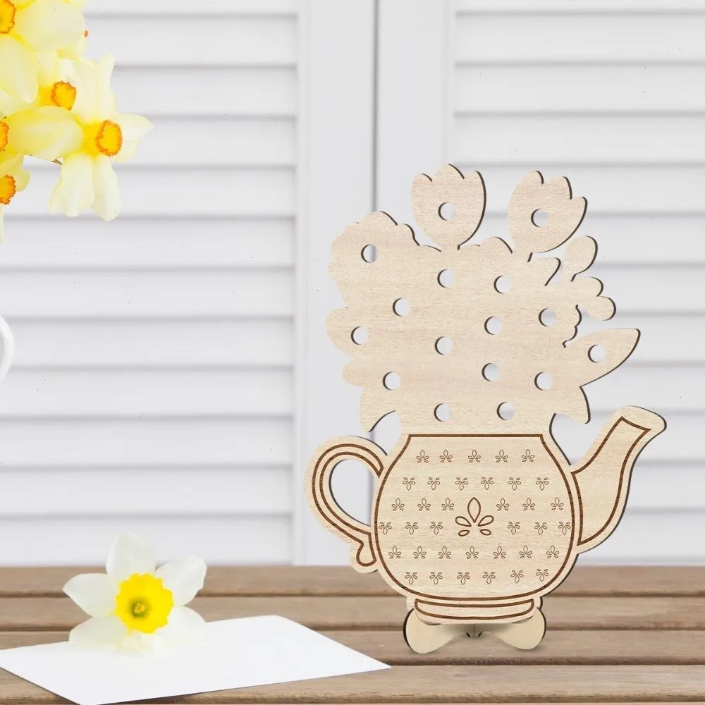Gift Portable Wooden Flower Rack Vase Support Floral Arrangement Wooden Support Floral Arrangement Decoration Mothers Day