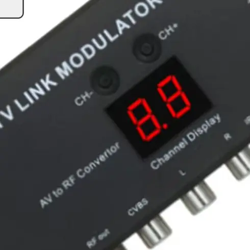 TM70 UHF Modulator AV To RF Converter With IR Extender Channel Display For PAL NTSC For Tv Link System Signal Transmission Tool