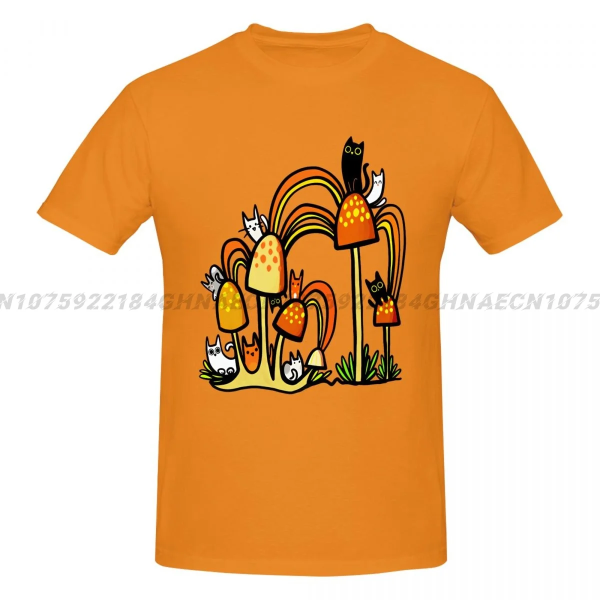 Мужские футболки с круглым вырезом, большие размеры