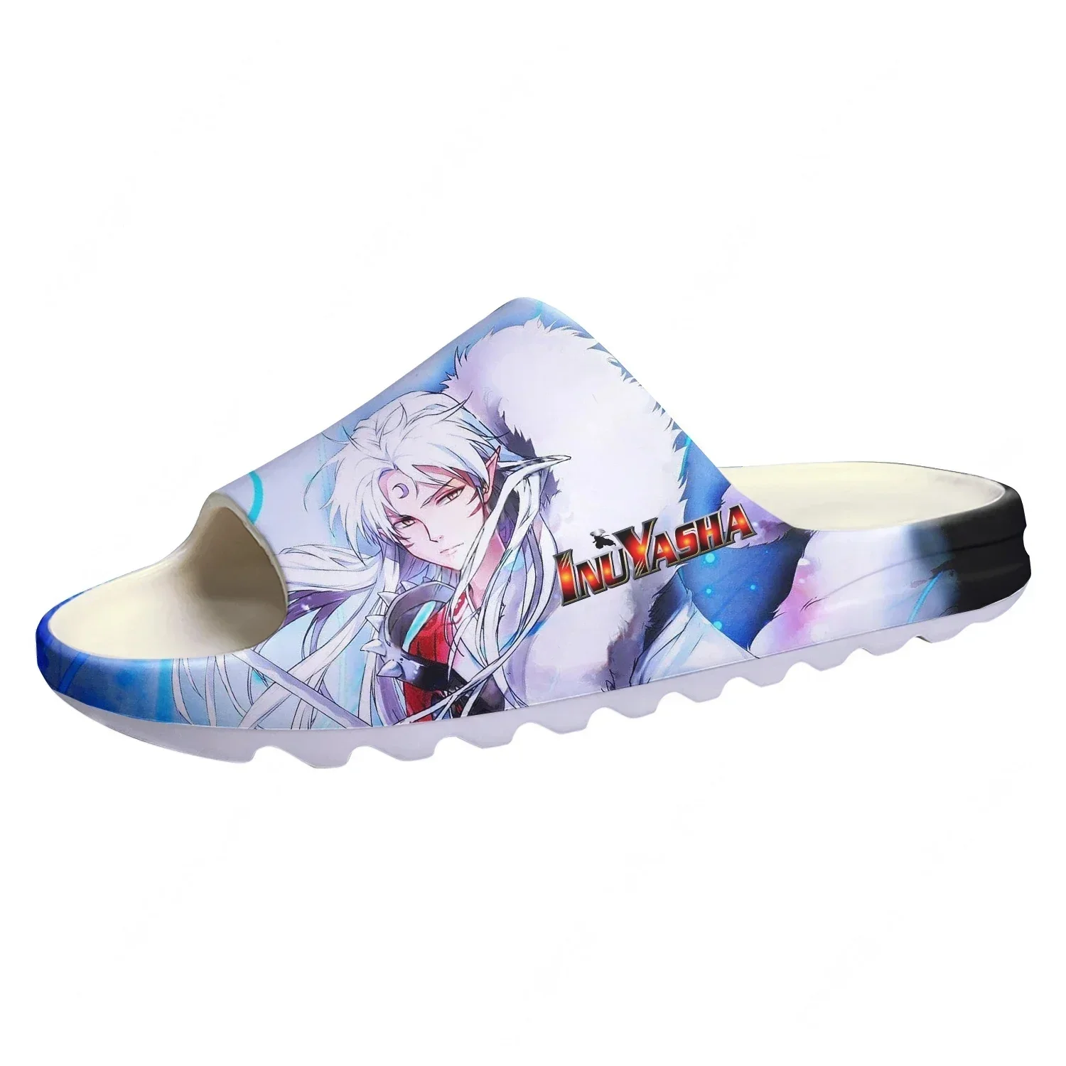 Inuyasha Sesshomaru Custom Made Soft Sole Sllipers Home Clogs Step On Water Shoes Mens Womens Teenager Bathroom Step In Slliper