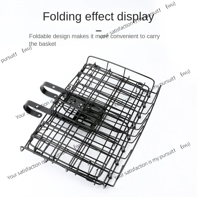Foldable Ultralight Bike Basket Front Rear Hanging Basket for Mountain Road Bicycles