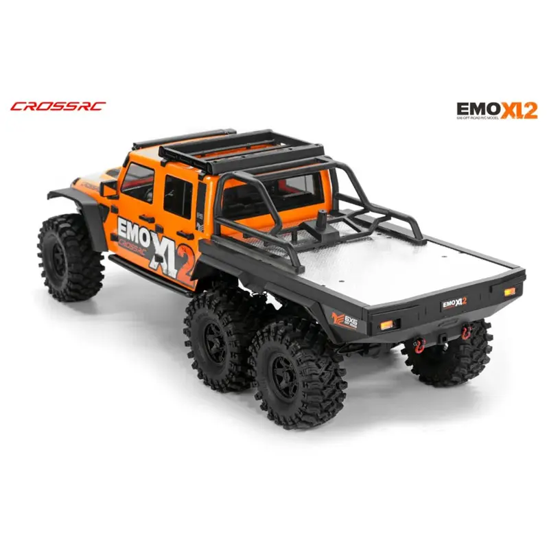 Crossrc Emo Xl2 Wild Horse 6x6 télécommande véhicule d'escalade électrique tout-terrain 1:8 6 roues motrices serrure différentielle double vitesse