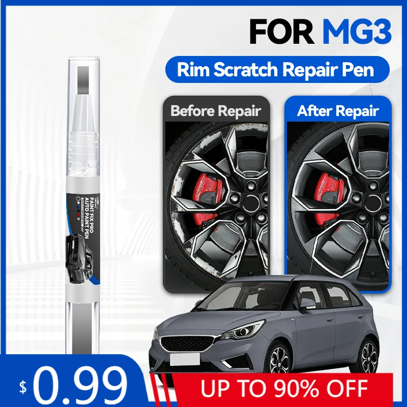 

Карандаш для подкраски колесных дисков, ремонтный карандаш для автомобильной краски, для MG Motor MG 3 2011-2020, аксессуары для ремонта царапин, серый, черный, синий, R